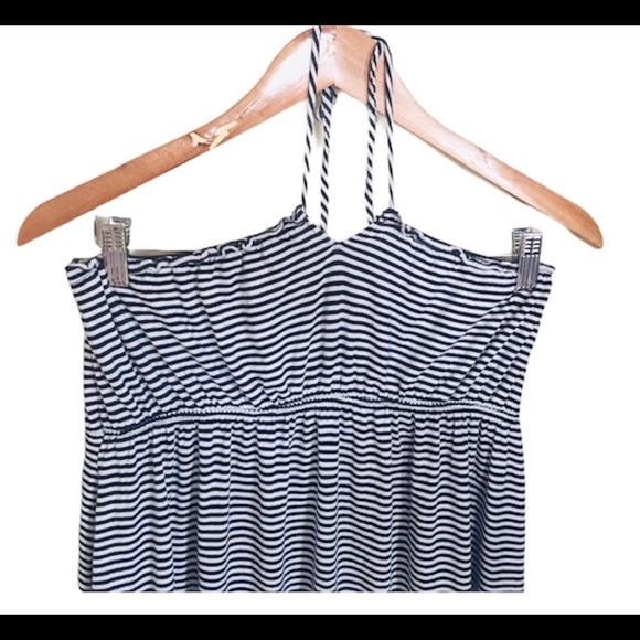 OLD NAVY Stripe Halterneck Dress Black Size Large - Picture 9 of 10